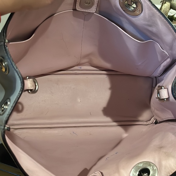 Authentic Dior Women Handbag Diorissimo Gray Leather - Picture 5 of 14